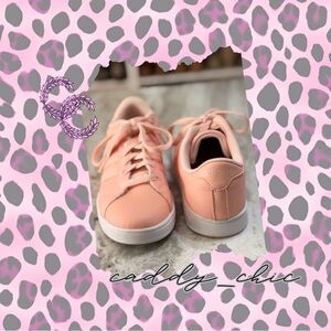 Adidas Neo Baseline Sneakers Light Pink Size 8.5 – EUC Casual Athletic Shoes